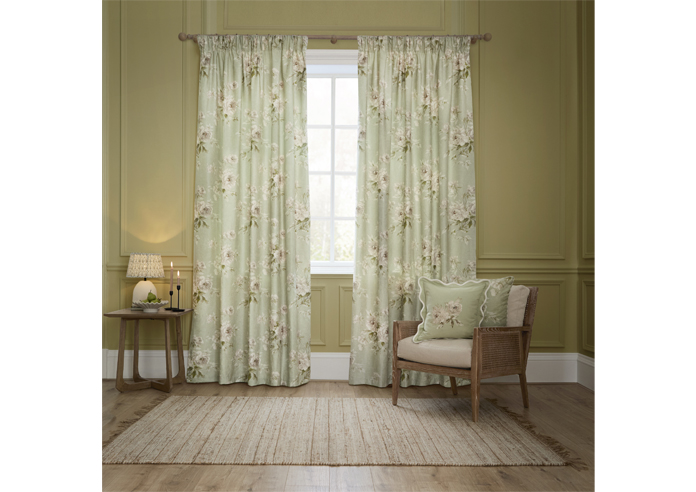 Adele Pencil Pleat, Sage - Ready Made Curtains - Image 7
